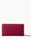 Dooney Saffiano Large Zip Around Wristlet Cranberry ID-BcHiJM1Y