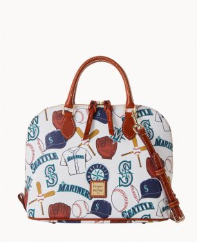 Dooney MLB Mariners Zip Zip Satchel MARINERS ID-RBvy6aqX