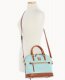 Dooney Ostrich Domed Zip Satchel Light Aqua ID-Zwf2oodk