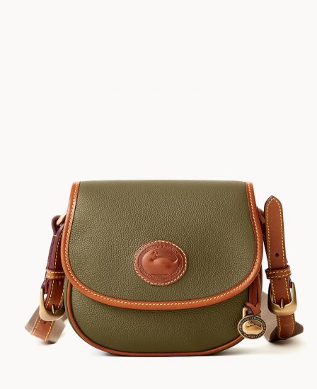 Dooney All Weather Leather 3.0 Saddle Crossbody 20 Green ID-X48KZmdZ - Click Image to Close