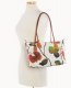 Dooney Roberta Pieri Flower Classic Sm Robertina Tote w Long Handle White ID-MtEHkczA