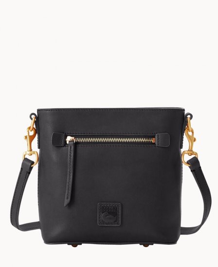 Dooney Florentine Small Zip Crossbody Black Black ID-kqW7L5O1 - Click Image to Close