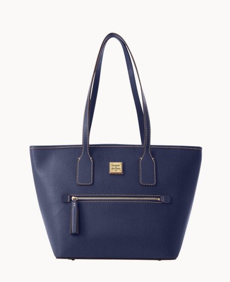 Dooney Saffiano Small Tote Marine ID-baVQfZPp - Click Image to Close