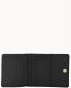 Dooney Pebble Grain Small Flap Credit Card Wallet Black ID-IFBrJKZ1