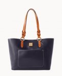 Dooney Wexford Leather Tammy Tote Midnight Blue ID-PjXXfA8Z