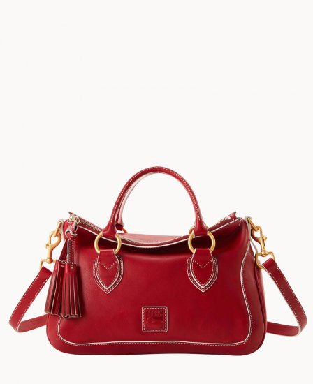 Dooney Florentine Medium Satchel Red ID-0g8fhgee - Click Image to Close