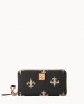 Dooney NFL Saints Large Zip Around Wristlet Saints ID-5QTJK0Xe