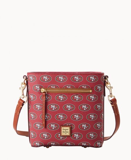 Dooney NFL 49ers Small Zip Crossbody 49ERS ID-zRwzSYGf - Click Image to Close