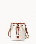 Dooney Pebble Grain Small Drawstring White ID-fAJ5b93B