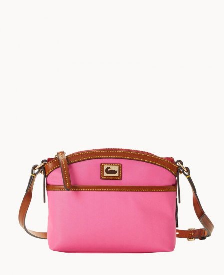 Dooney Wayfarer Domed Crossbody Pink ID-b59eKsLY - Click Image to Close