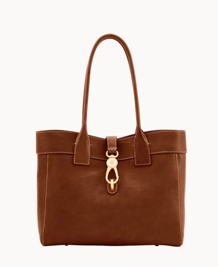 Dooney Florentine Large Amelie Shoulder Bag Chestnut ID-gvCcGlN9 - Click Image to Close