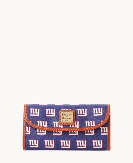 Dooney NFL NY Giants Continental Clutch GIANTS ID-mn9SsxG5 - Click Image to Close