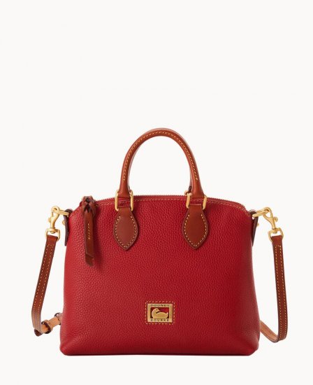 Dooney Dillen Crossbody Satchel Red ID-cHm9yqP3 - Click Image to Close