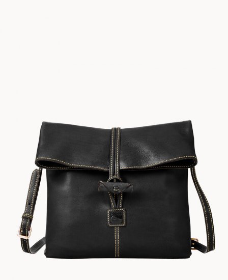 Dooney Florentine Medium Toggle Crossbody Black Black ID-lhELt1cE - Click Image to Close