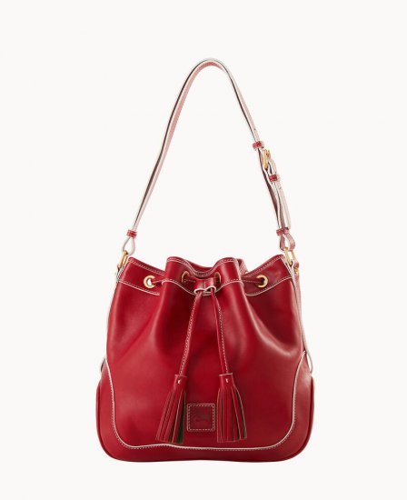 Dooney Florentine Drawstring Red ID-vBgbX7Lk - Click Image to Close