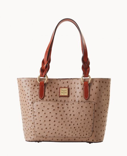 Dooney Ostrich Small Gretchen Tote Light Taupe ID-xqsfo0oS - Click Image to Close