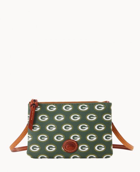 Dooney NFL Packers Top Zip Crossbody Packers ID-GRdipBRo - Click Image to Close