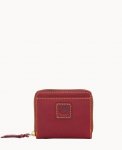 Dooney Florentine Small Zip Around Wallet Bordeaux ID-snyjsUNN