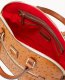 Dooney Ostrich Domed Zip Satchel Caramel ID-ySIqFfiI