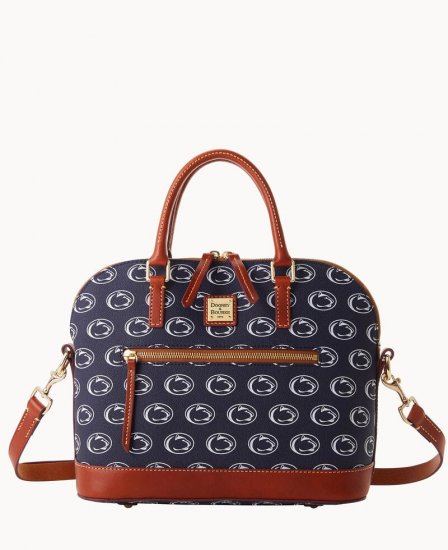 Dooney Collegiate Penn State Domed Zip Satchel PENN STATE ID-BesIfXSo - Click Image to Close