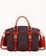 Dooney Pebble Grain Bristol Satchel Brown Tmoro ID-ovk93Hh8