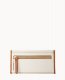 Dooney Pebble Grain Continental Clutch White ID-uKweJos2