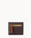 Dooney Pebble Grain Small Flap Credit Card Wallet Brown Tmoro ID-o6xYayMb