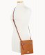 Dooney Pebble Grain Double Zip Tassel Crossbody Sand ID-OAw7kTtJ