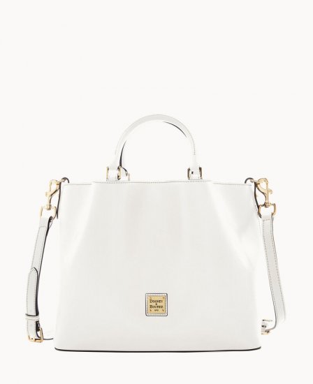 Dooney Saffiano Large Barlow Off White ID-Lv6EvVsp - Click Image to Close