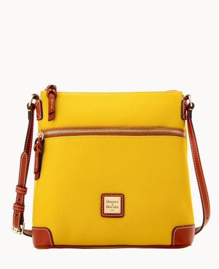 Dooney Pebble Grain Crossbody Mustard ID-jZPgQaNH - Click Image to Close