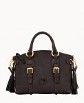 Dooney Florentine Bristol Satchel Black Black ID-elhgVukc