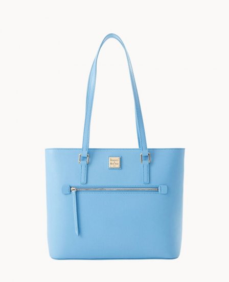 Dooney Saffiano Shopper Sky Blue ID-S1HKHr2D - Click Image to Close