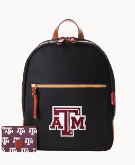 Dooney Collegiate Texas Achr(38)M Backpack w ID holder TEXAS A&M ID-yxWLm8Pn - Click Image to Close