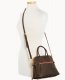 Dooney Florentine Domed Satchel Brown Tmoro ID-hMkBrBlE