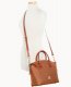 Dooney Pebble Grain Domed Satchel Caramel ID-Z73zL61T