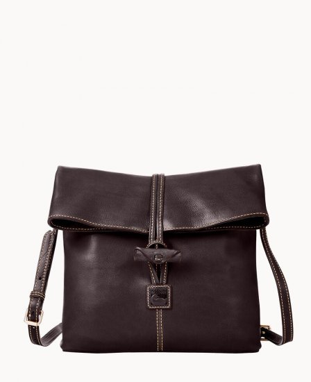 Dooney Florentine Medium Toggle Crossbody Brown Tmoro ID-YlJmdWgq - Click Image to Close