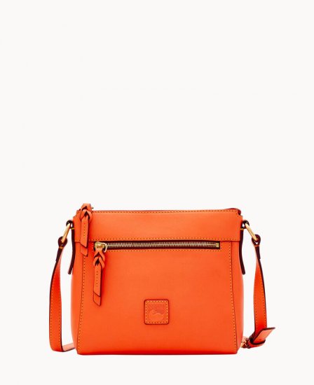 Dooney Florentine Allison Crossbody Salmon ID-4UV9HZ3v - Click Image to Close