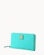 Dooney Saffiano Large Zip Around Wristlet Mint ID-EfsoIYHq