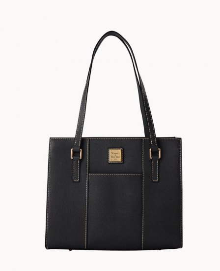 Dooney Saffiano Charlotte Black Black ID-6lV179tL - Click Image to Close