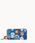 Dooney MLB Mets Large Zip Around Wristlet Mets ID-65X7zVBq