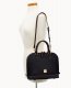 Dooney Pebble Grain Zip Zip Satchel Black Black ID-qKgGcNzW