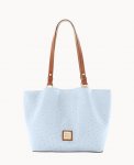 Dooney Ostrich Small Flynn Glacier Blue ID-fugmflmM