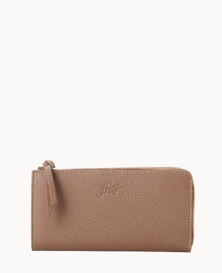 Dooney Henrys Zip Clutch Taupe ID-nwoRwRGi - Click Image to Close