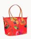 Dooney Roberta Pieri Flower Classic Large Robertina Tote Red ID-VOA8vECp