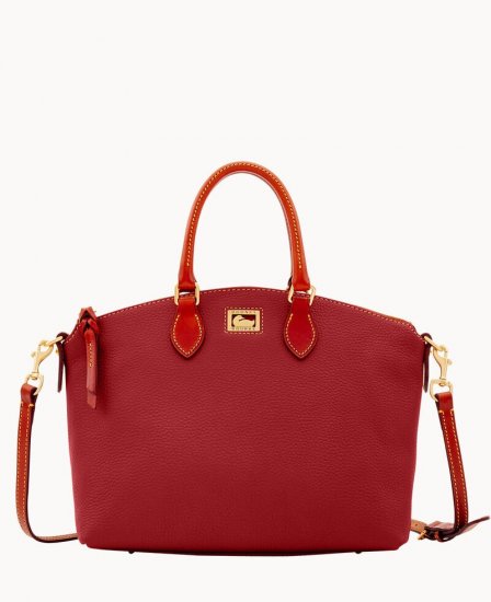 Dooney Dillen Satchel Red ID-yXa1UmxZ - Click Image to Close