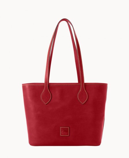 Dooney Florentine Tote Red ID-C4g22hsU - Click Image to Close