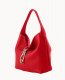 Dooney Pebble Grain Small Logo Lock Sac Red ID-Vksk6fO1