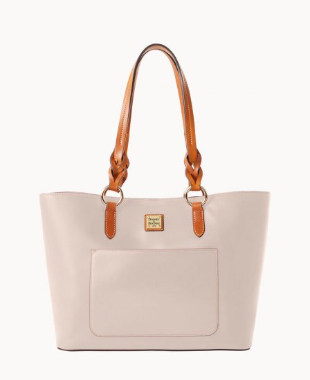 Dooney Wexford Leather Tammy Tote Oyster ID-jN9RRdNf - Click Image to Close