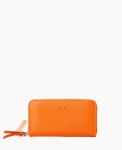 Dooney Henrys Medium Zip Around Wristlet Orange ID-wkbRZhCz