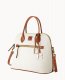 Dooney Pebble Grain Large Domed Satchel White ID-NOU0jznQ